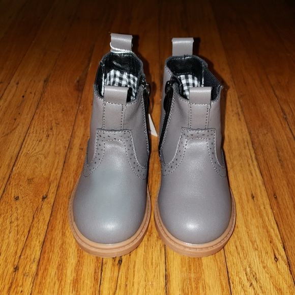 DADAWEN Toddler Unisex Waterproof Outdoor Side Chelsea Ankle Boots - Picture 4 of 11